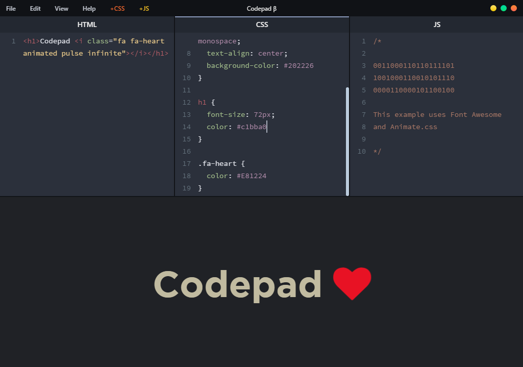 code pad